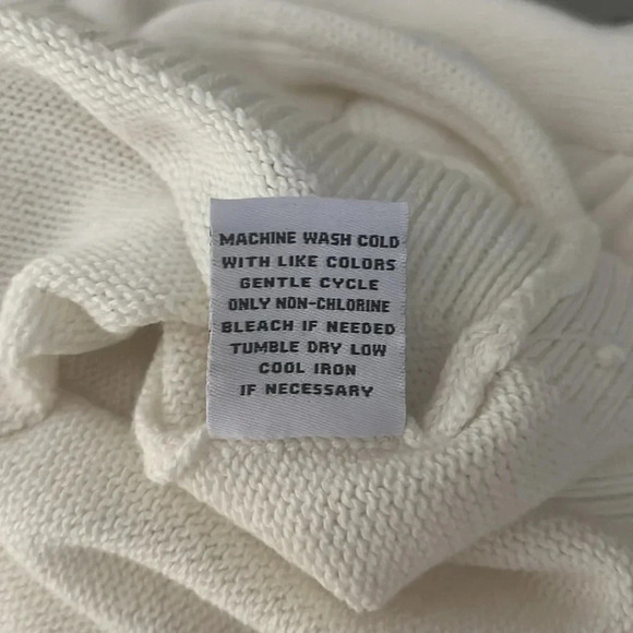 525 NWOT Cotton Sweater String Detail Puff Sleeve, Size XL - Picture 10 of 10